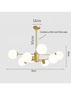 YHome Asma Avize LE78LK10, E14 (Yurt Dışından)