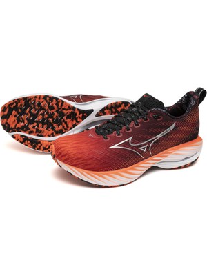 Mizuno Wave Rider 28 Amsterdam Unisex Koşu Ayakkabısı Kırmızı / Siyah