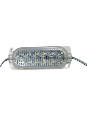 Dora Led 12 Volt Beyaz 7500 Kelvin 2.4 Watt Animasyonlu Çakar Modül 12 Ledli