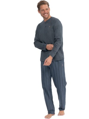 U.s. Polo Assn. Erkek Uzun Kollu Patlı Penye Eşofman Pijama Takımı S25849