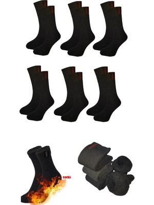 Mistero Socks Termal Soket Havlu Çorap, Dikişsiz, Kışlık, Kalın Ekonomik Seri