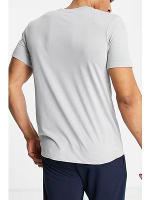 Nike Pro Dri Fit Training Logo Tshirt Grey Erkek Tişört Gri