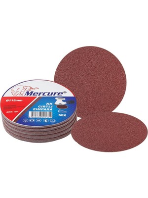 Mercure 115MM 24 Kum Cırt Zımpara 50 Adet