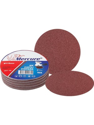 Mercure 115MM 120 Kum Cırt Zımpara 50 Adet