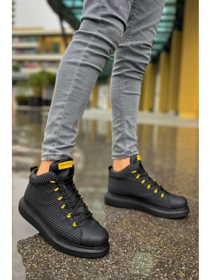 CH111 Gst Milano Erkek Bot Sıyah - Sarı