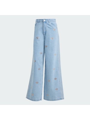 Adidas Denim Rhinestone Kadın Pantolon