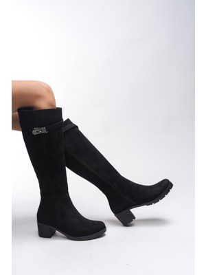 Riccon Jacmylla Kadın Kilit Detaylı Çizme 0012777