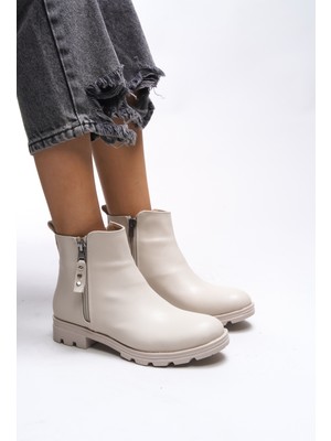 Riccon Elislaena Kadın Fermuarlı Bot 0012101