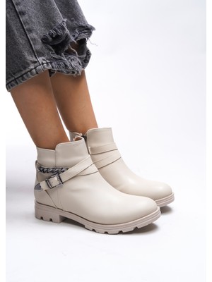 Riccon Relrunia Kadın Zincir ve Toka Detaylı Bot