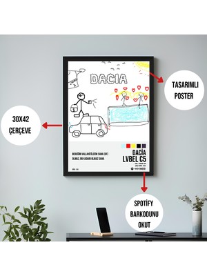 Orendart Lvbel C5 - Dacıa / Tasarımlı Poster Tablo