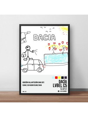 Orendart Lvbel C5 - Dacıa / Tasarımlı Poster Tablo