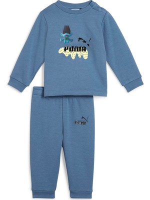 Puma Düz Mavi Erkek Eşofman Takımı 62738224-PUMA x Trolls Crew Jogger