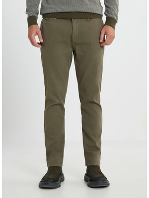 Altınyıldız Classics Normal Bel Slim Fit Haki Erkek Pantolon COE012510109_PANTOLON Yan Cep Parca