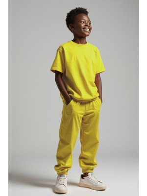 Minojoy Levi Kükürt Yayı Pamuklu Erkek Çocuk Eşofman Altı