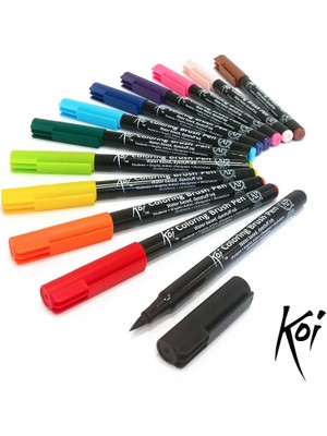 Sakura Koi Coloring Brush Pen Fırça Uçlu Kalem 12LI Set