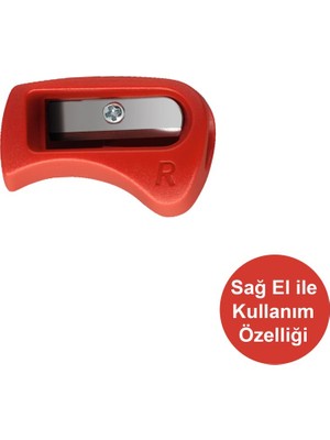 Stabilo Easygraph Colors Kalemtıraş Sağ El Kırmızı 4532