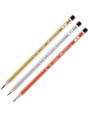 Faber-Castell Faber Castell Kurşun Kalem Mercanlı 2b Üçgen Metalik Renkler 5244321602