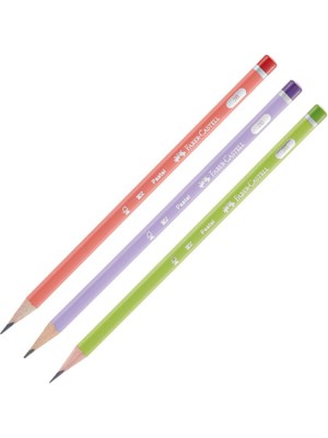 Faber-Castell Faber Castell Kurşun Kalem Pastel Mercanlı Serisi 2b Üçgen Silgisiz 5244321605