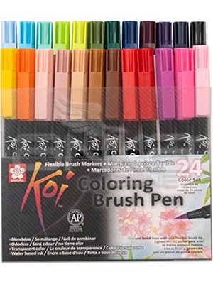 Sakura Koi Coloring Brush Pen Fırça Uçlu Kalem 24LÜ Set