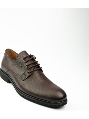 Nobel 4034 Erkek Bağcıklı Deri Ayakkabı Kahverengi