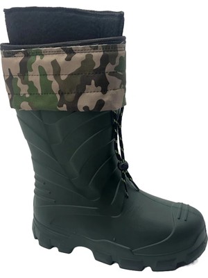 Emek Av Balıkçılık Bahçe Hayvancılıkçizme Gerçek Eva Çizme Hakiyeşil Termal Çoraplı Eva Çizme 41-42-43-44-45 Numaralar