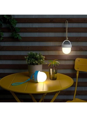 Ikea Sommarlånke LED Asılabilir Işık, Mavi, 10 Cm, Pilli