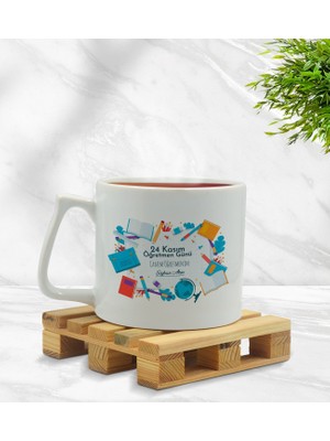 Bk Gift Kişiye Özel Öğretmenler Günü Middle Beyaz Kupa Bardak- 3, Öğretmene Hediye, Öğretmenler Günü