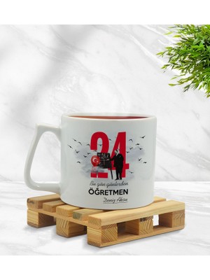 Bk Gift Kişiye Özel Öğretmenler Günü Middle Beyaz Kupa Bardak- 4, Öğretmene Hediye, Öğretmenler Günü