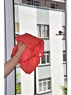 Fine Clean ( 3 Adet ) Büyük Boy Sihirli Mikrofiber Cam ve Ayna Temizlik Bezi 40*60