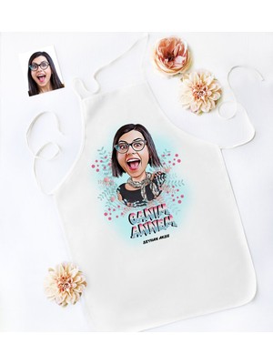 Kişiye Özel Canım Annem Karikatür Mutfak Önlüğü