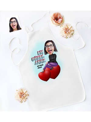 Kişiye Özel En Güzel Anne Karikatür Mutfak Önlüğü