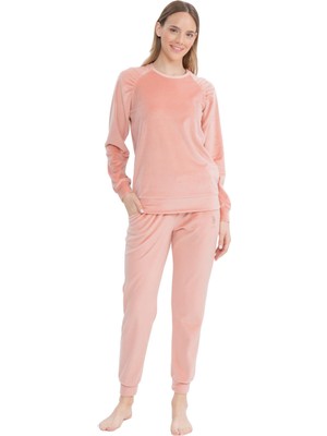 U.s. Polo Assn. Kadın Uzun Kollu Yuvarlak Yaka Pijama Takımı S25092