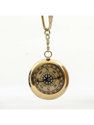 Turtcest Pirinç Pusula Anahtarlık