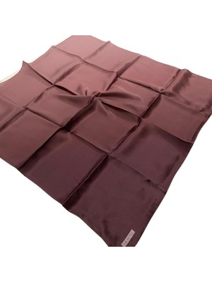 Armine Acı Kahve Degrade Geçişli Tivil Ipek Eşarp 8971-32