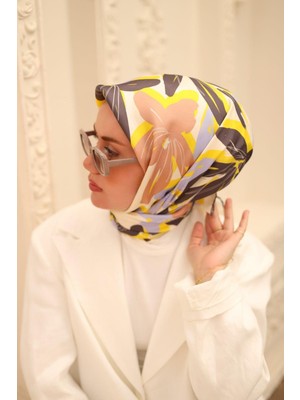 Silk Home Tivil Ipek Eşarp 11439-51 Bebe Mavisi Karışık Desen