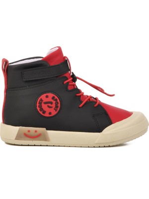 Rocky Walkway Siyah-Kırmızı Unisex Bilek Boy Çocuk Sneaker Rocky 17-P
