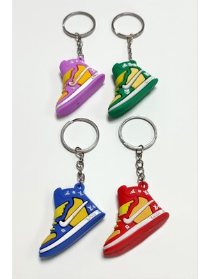 Bijuteri Net Ayakkabı Silikon Anahtarlık