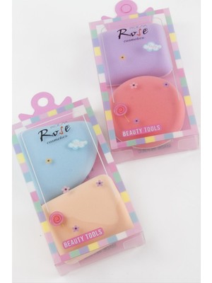 Rose 2 Adet Karışık Makyaj Süngeri