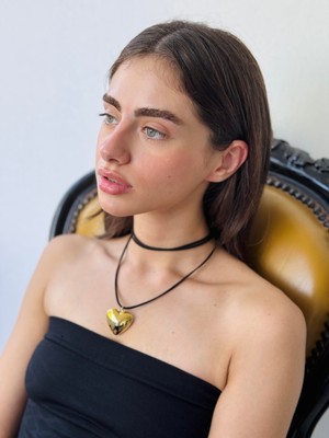 Retrobird Choker Bağlamalı Kolye Kadın Gold