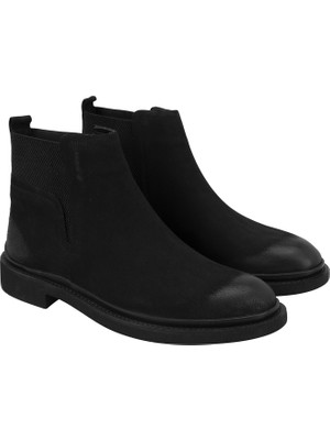 Bierra Siyah Erkek Deri Bot