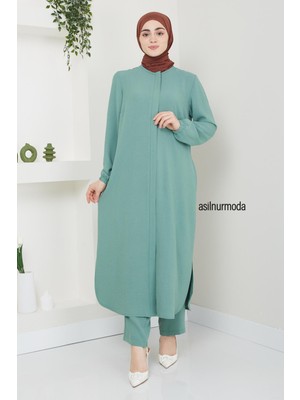 Asilnur Sena Ayrobin Fermuarlı Ikili Takım Mint Yeşil