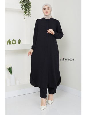 Sena Ayrobin Fermuarlı Ikili Takım Siyah