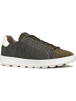 Geox Erkek Haki Spherica Ecub-1 Bağcıklı Sneaker U46GPC09T22C3391