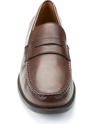 Geox Erkek Kahverengi New Damon Deri Loafer U641ZB00043C6006