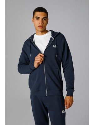 Ellesse Fermuarlı Kapüşonlu Erkek Sweat EM281-NV