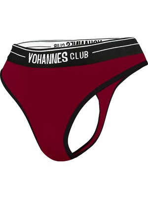 Yohannesclub  Kadın İç Çamaşırı Takımı(B. Sütyen-Tanga), Bordo