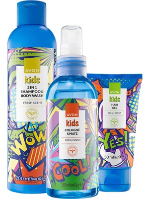 Avon Kids Meyve Kokulu Parfüm Şampuan ve Jöle Çocuk Bakım Paketi