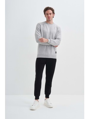 Caz 5046 Ottoman Sweat - Cazador - 24KCEEO05046 - Gri Melanj - L