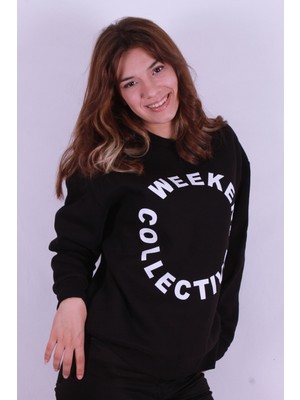 Fashion Friends Kadın Siyah Sweat - 24K0848K1