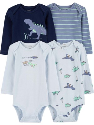 Carter's Erkek Bebek Uzun Kollu Body Set 4'lü Paket